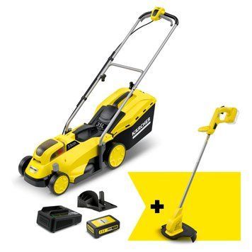 Акумуляторна газонокосарка LMO 18-33 Battery + LTR 18-25 Battery + Швидкозарядний комплект 18 В 9.612-112.0 фото