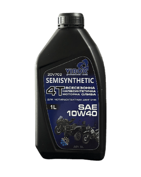 Олива моторна TM VIROK SEMISYNTHETIC 4T SAE 10W-40 20V702 20V702 фото